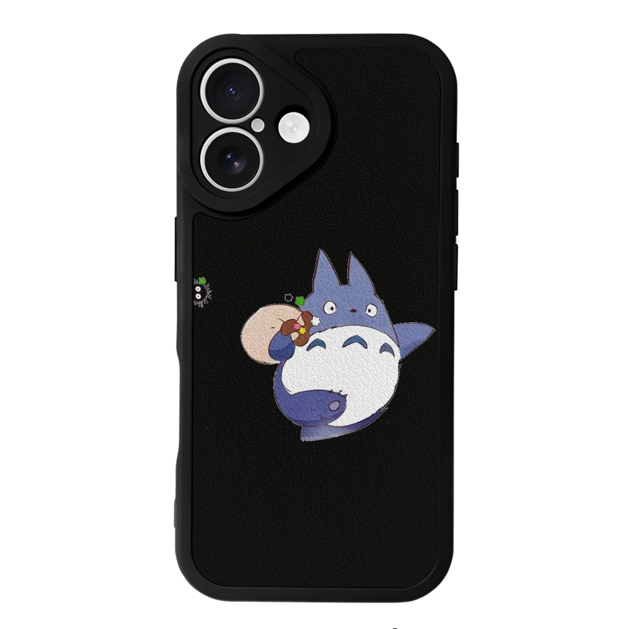 （画像用） となりのトトロ 草壁メイ 草壁サツキ My Neighbor Totoro Satsuki Kusakabe Mei Kusakabe 【iPhone 16シリーズ対応】シリコンスマホケース（レザー調） 材質：シリコン